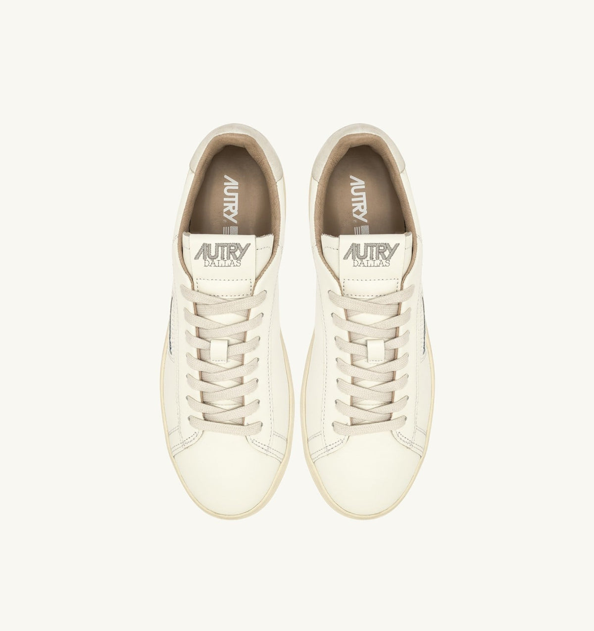 AUTRY Woman DALLAS LOW SNEAKERS IN WHITE LEATHER