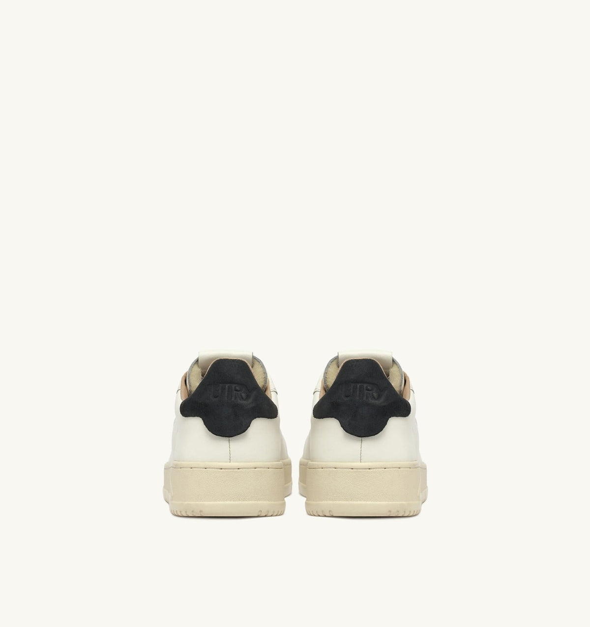 AUTRY Woman DALLAS LOW SNEAKERS IN WHITE AND SPACE LEATHER